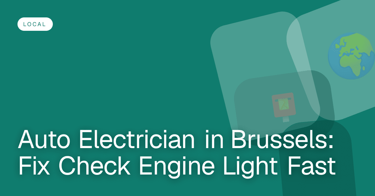 Auto Electrician in Brussels: Fix Check Engine Light Fast