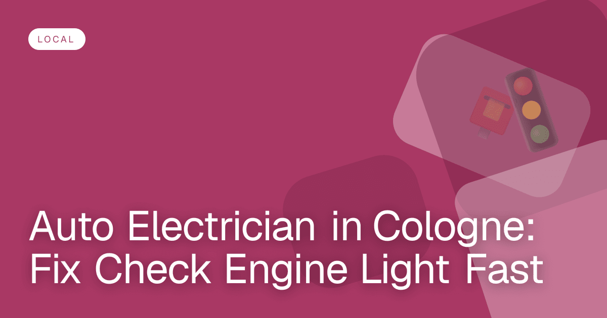 Auto Electrician in Cologne: Fix Check Engine Light Fast