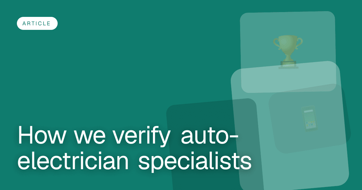 How we verify auto-electrician specialists